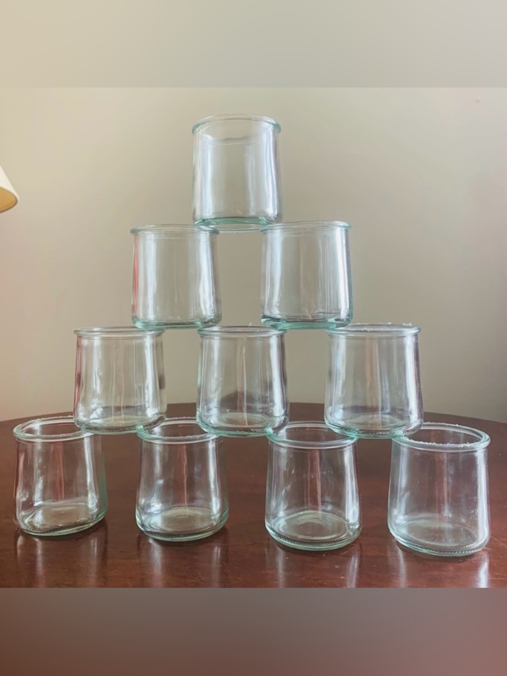Set of 10 La Fermiere Clear Pots